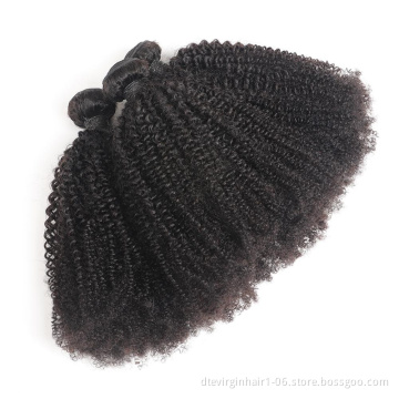 100% virgin human Factory wholesale price Free sample mongolian afro kinky curly hair weave